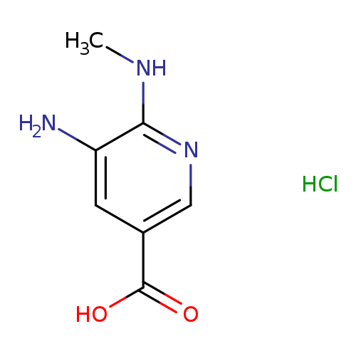 5-amino-6-(methylamino)pyridine-3-carboxylic acid hydrochloride