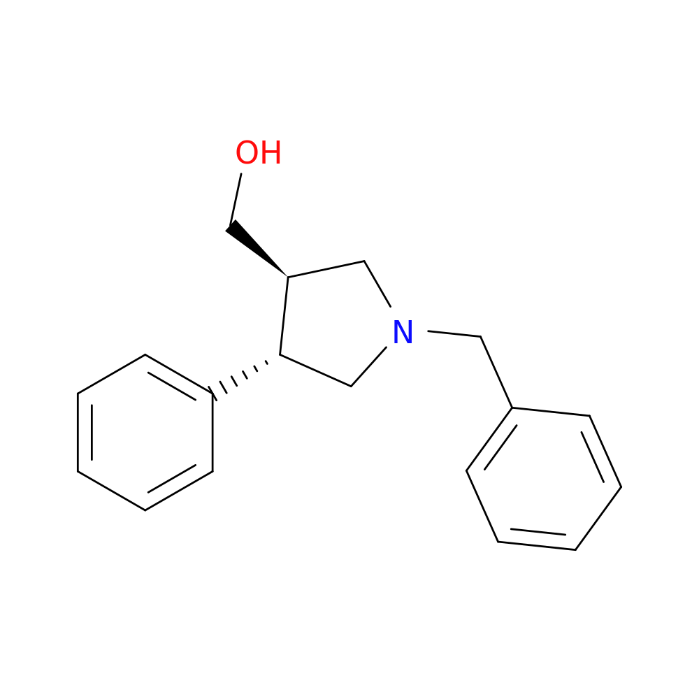 (3R,4S)-4-Phenyl-1-(phenylmethyl)-3-pyrrolidinemethanol