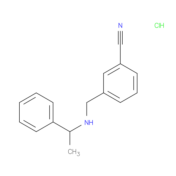 3-[(1-Phenyl-ethylamino)-methyl]-benzonitrile HCl