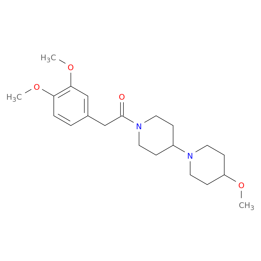 2-(3,4-dimethoxyphenyl)-1-{4-methoxy-[1,4'-bipiperidine]-1'-yl}ethan-1-one