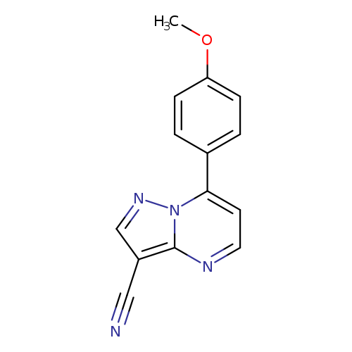 7-(4-methoxyphenyl)pyrazolo[1,5-a]pyrimidine-3-carbonitrile