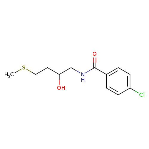 4-chloro-N-[2-hydroxy-4-(methylsulfanyl)butyl]benzamide