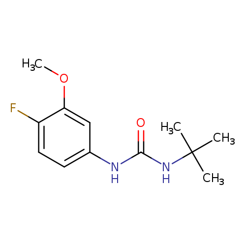 3-tert-butyl-1-(4-fluoro-3-methoxyphenyl)urea