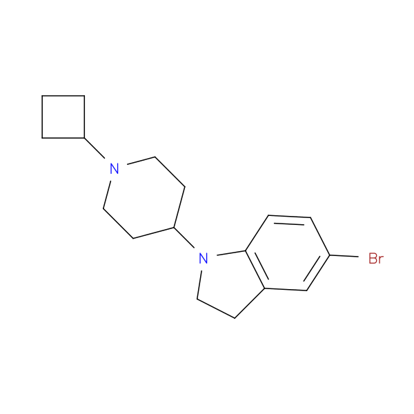 5-Bromo-1-(1-cyclobutylpiperidin-4-yl)indoline
