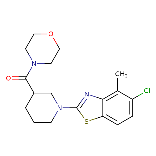 5-chloro-4-methyl-2-[3-(morpholine-4-carbonyl)piperidin-1-yl]-1,3-benzothiazole