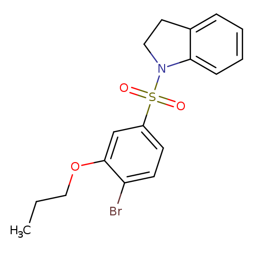 1-(4-bromo-3-propoxybenzenesulfonyl)-2,3-dihydro-1H-indole