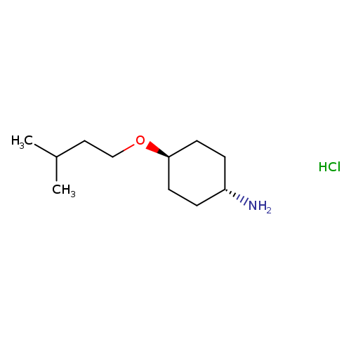 (1r,4r)-4-(3-methylbutoxy)cyclohexan-1-amine hydrochloride, trans
