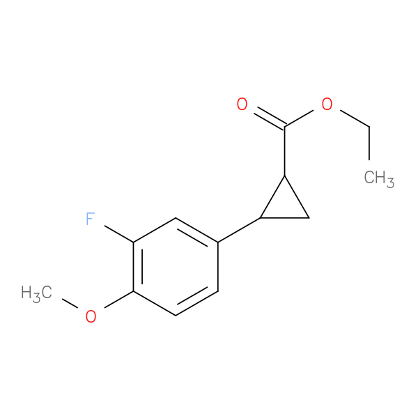 Ethyl 2-(3-fluoro-4-methoxyphenyl)cyclopropanecarboxylate