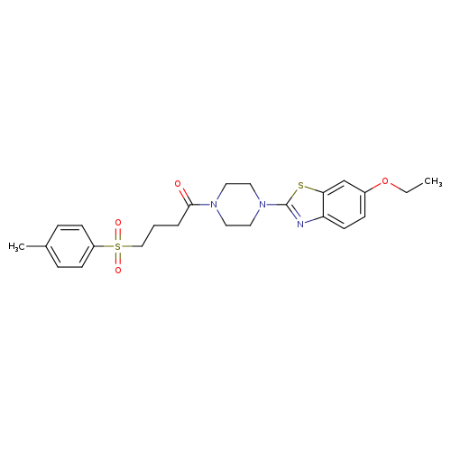 1-[4-(6-ethoxy-1,3-benzothiazol-2-yl)piperazin-1-yl]-4-(4-methylbenzenesulfonyl)butan-1-one