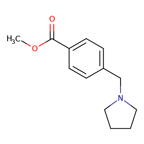 Benzoic acid, 4-(1-pyrrolidinylmethyl)-, methyl ester