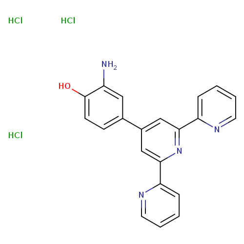 2-amino-4-[6-(pyridin-2-yl)-[2,2'-bipyridin]-4-yl]phenol trihydrochloride