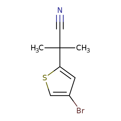 2-(4-bromothiophen-2-yl)-2-methylpropanenitrile