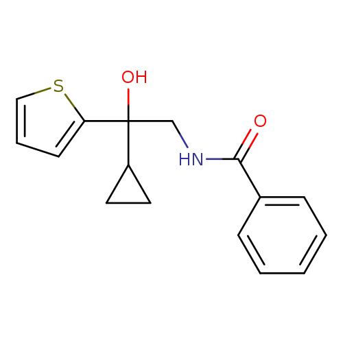 N-[2-cyclopropyl-2-hydroxy-2-(thiophen-2-yl)ethyl]benzamide