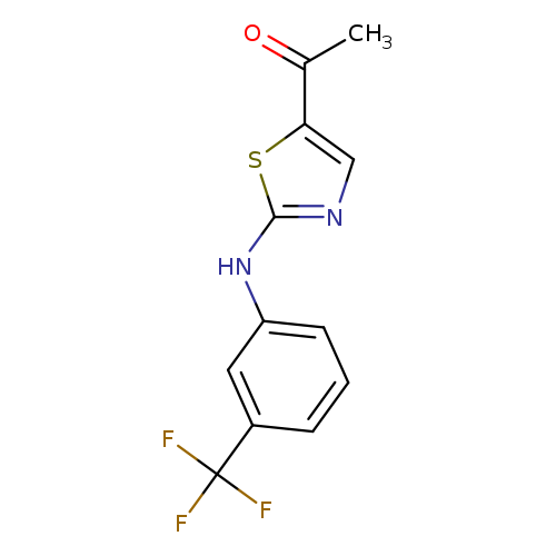 1-(2-([3-(Trifluoromethyl)phenyl]amino)-1,3-thiazol-5-yl)ethan-1-one