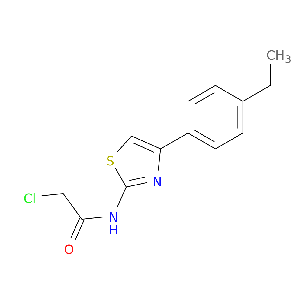 2-chloro-N-[4-(4-ethylphenyl)-1,3-thiazol-2-yl]acetamide