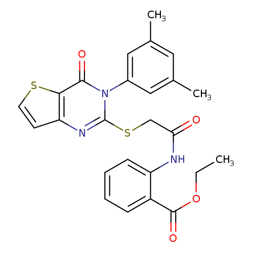 ethyl 2-(2-{[3-(3,5-dimethylphenyl)-4-oxo-3H,4H-thieno[3,2-d]pyrimidin-2-yl]sulfanyl}acetamido)benzoate