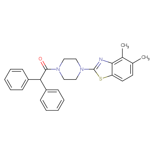1-[4-(4,5-dimethyl-1,3-benzothiazol-2-yl)piperazin-1-yl]-2,2-diphenylethan-1-one