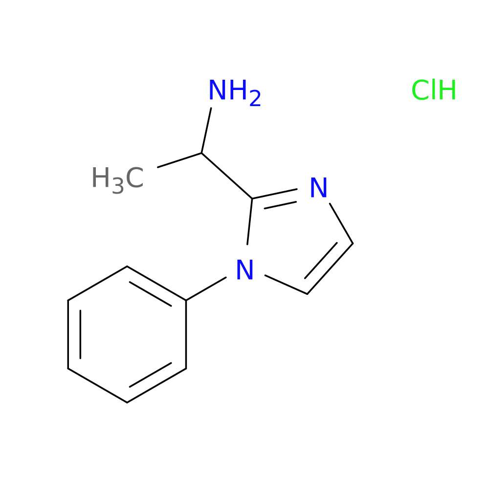1-(1-phenyl-1H-imidazol-2-yl)ethan-1-amine hydrochloride