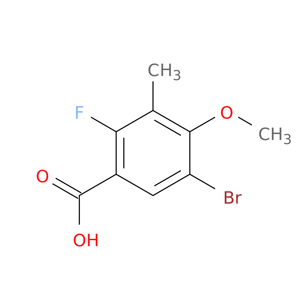 5-Bromo-2-fluoro-4-methoxy-3-methylbenzoic acid