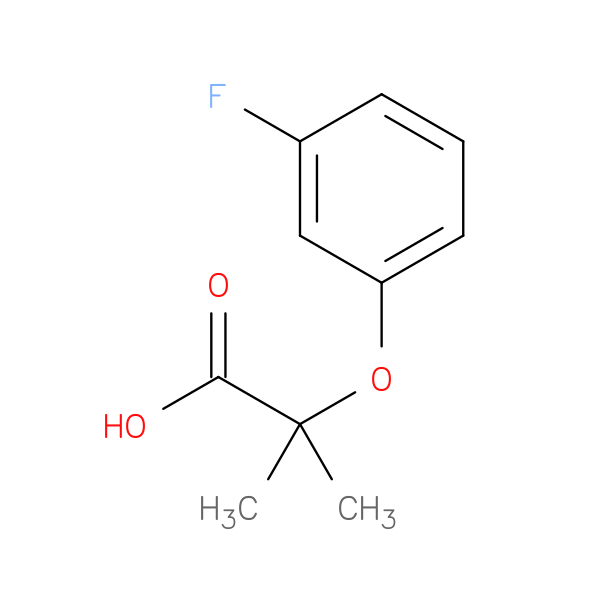 Propanoic acid, 2-(3-fluorophenoxy)-2-Methyl-