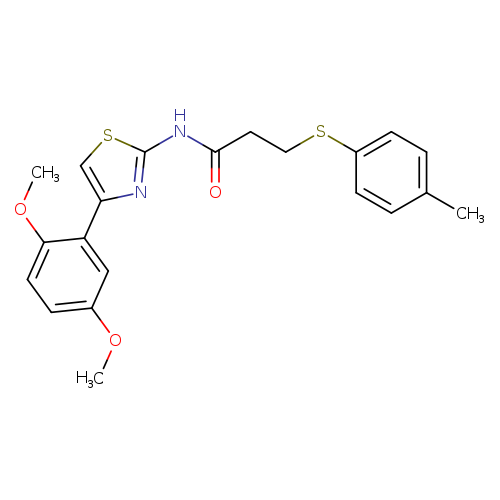 N-[4-(2,5-dimethoxyphenyl)-1,3-thiazol-2-yl]-3-[(4-methylphenyl)sulfanyl]propanamide