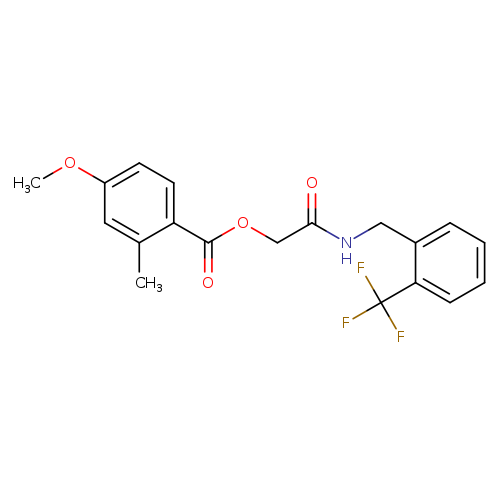 ({[2-(trifluoromethyl)phenyl]methyl}carbamoyl)methyl 4-methoxy-2-methylbenzoate