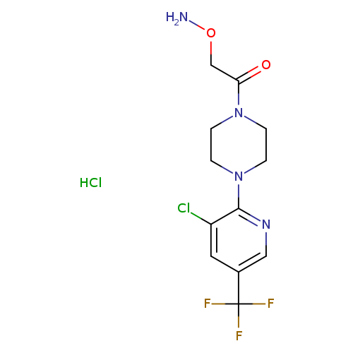 2-(Aminooxy)-1-(4-[3-chloro-5-(trifluoromethyl)pyridin-2-yl]piperazin-1-yl)ethan-1-one hydrochloride