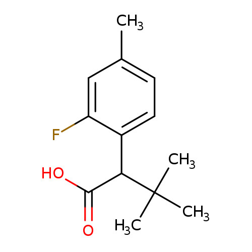 2-(2-fluoro-4-methylphenyl)-3,3-dimethylbutanoicacid