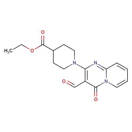 ethyl 1-(3-formyl-4-oxo-4H-pyrido[1,2-a]pyrimidin-2-yl)piperidine-4-carboxylate