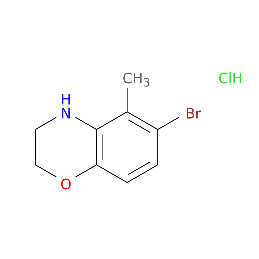 6-bromo-5-methyl-3,4-dihydro-2H-1,4-benzoxazine hydrochloride