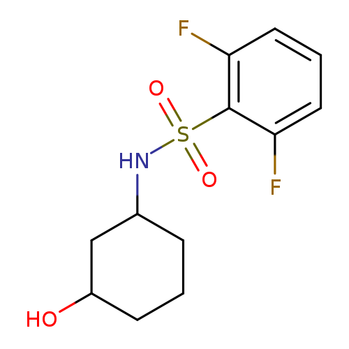 2,6-difluoro-N-(3-hydroxycyclohexyl)benzene-1-sulfonamide