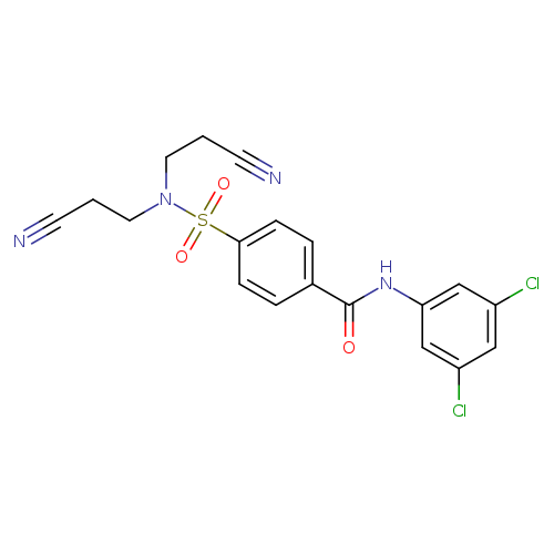 4-[bis(2-cyanoethyl)sulfamoyl]-N-(3,5-dichlorophenyl)benzamide