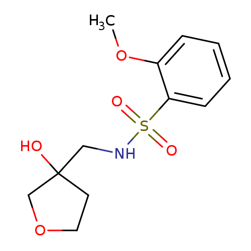 N-[(3-hydroxyoxolan-3-yl)methyl]-2-methoxybenzene-1-sulfonamide