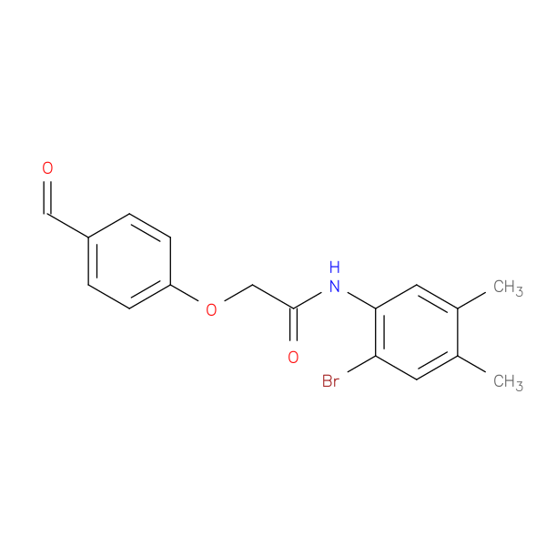 N-(2-bromo-4,5-dimethylphenyl)-2-(4-formylphenoxy)acetamide