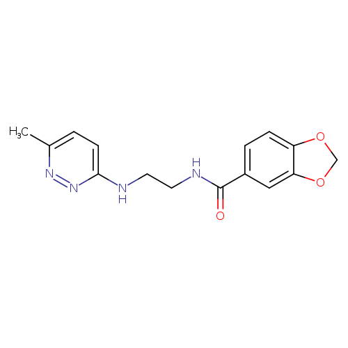 N-{2-[(6-methylpyridazin-3-yl)amino]ethyl}-2H-1,3-benzodioxole-5-carboxamide