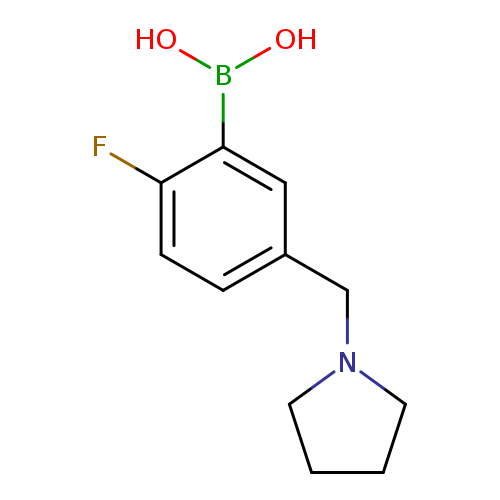 {2-fluoro-5-[(pyrrolidin-1-yl)methyl]phenyl}boronic acid