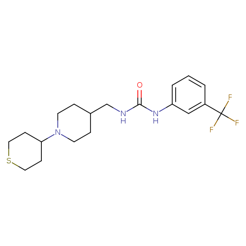 3-{[1-(thian-4-yl)piperidin-4-yl]methyl}-1-[3-(trifluoromethyl)phenyl]urea