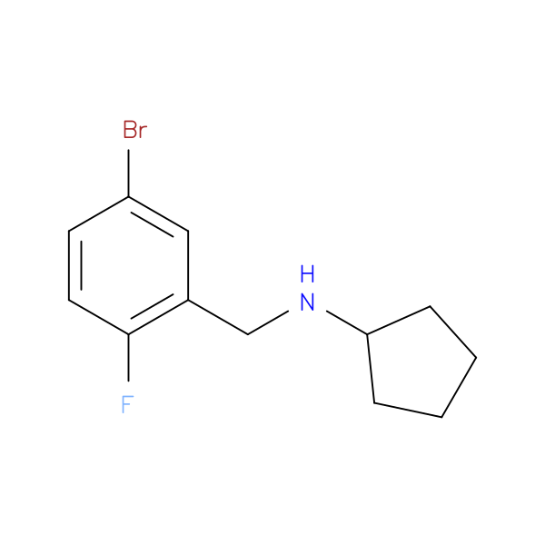 1-Bromo-2-fluoro-3-(cyclopentylaminomethyl)benzene