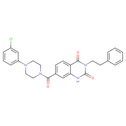 7-[4-(3-chlorophenyl)piperazine-1-carbonyl]-3-(2-phenylethyl)-1,2,3,4-tetrahydroquinazoline-2,4-dione