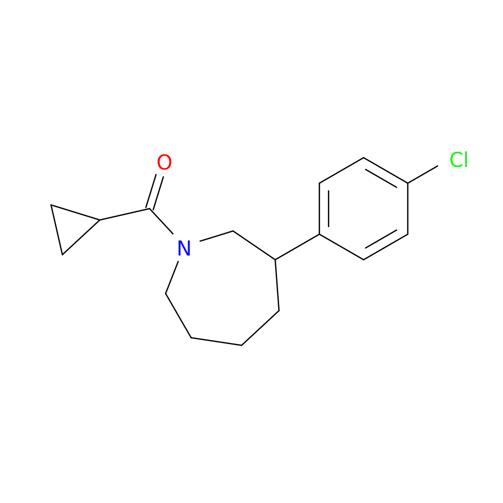 3-(4-chlorophenyl)-1-cyclopropanecarbonylazepane