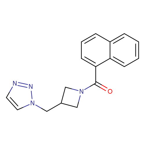 1-{[1-(naphthalene-1-carbonyl)azetidin-3-yl]methyl}-1H-1,2,3-triazole
