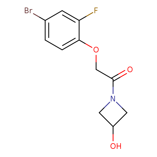 2-(4-bromo-2-fluorophenoxy)-1-(3-hydroxyazetidin-1-yl)ethan-1-one
