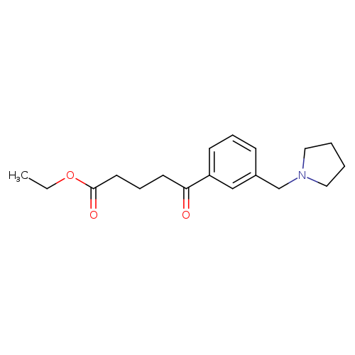 Ethyl 5-oxo-5-[3-(pyrrolidinomethyl)phenyl]valerate