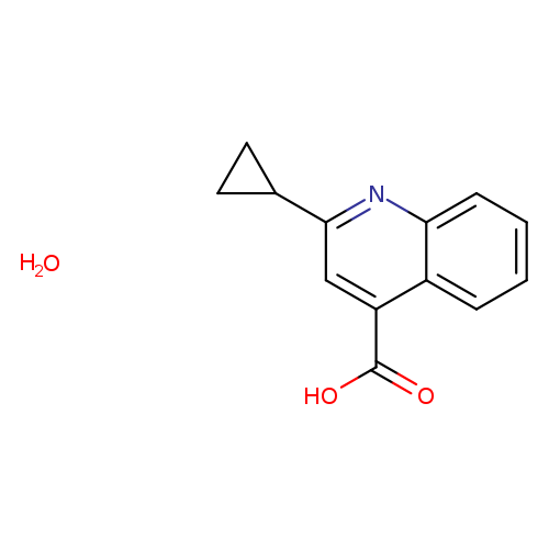 2-Cyclopropyl-4-quinolinecarboxylic acid hydrate