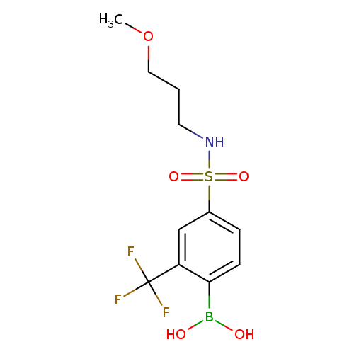 4-(N-(3-Methoxypropyl)sulfamoyl)-2-trifluoromethylphenylboronic acid