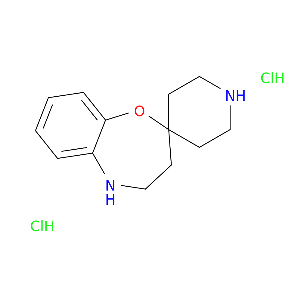 4,5-dihydro-3H-spiro[1,5-benzoxazepine-2,4'-piperidine] dihydrochloride