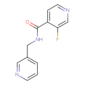 3-fluoro-N-[(pyridin-3-yl)methyl]pyridine-4-carboxamide