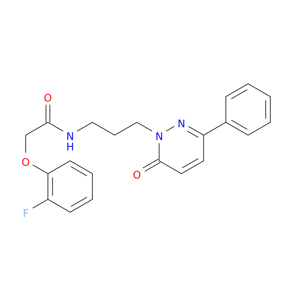 2-(2-fluorophenoxy)-N-[3-(6-oxo-3-phenyl-1,6-dihydropyridazin-1-yl)propyl]acetamide