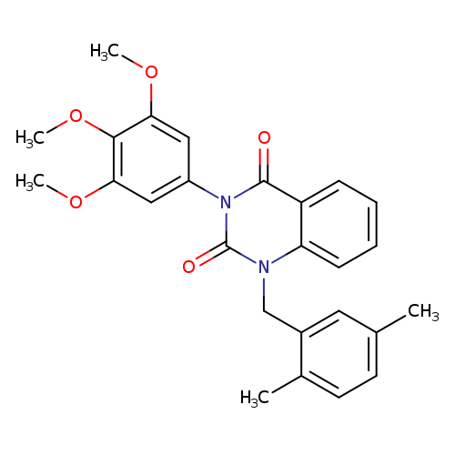 1-[(2,5-dimethylphenyl)methyl]-3-(3,4,5-trimethoxyphenyl)-1,2,3,4-tetrahydroquinazoline-2,4-dione