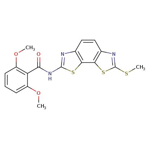 2,6-dimethoxy-N-[11-(methylsulfanyl)-3,12-dithia-5,10-diazatricyclo[7.3.0.0^{2,6}]dodeca-1(9),2(6),4,7,10-pentaen-4-yl]benzamide